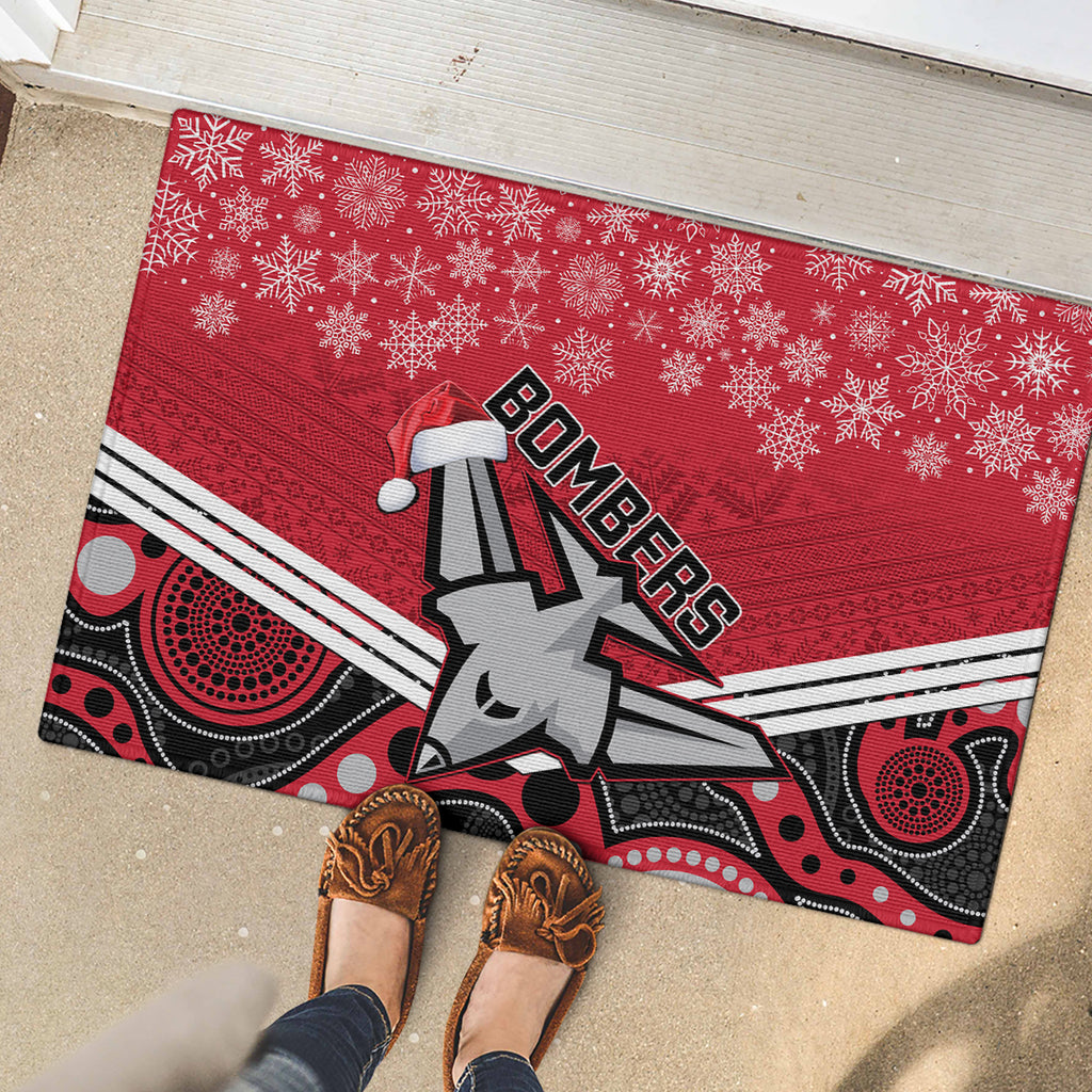 custom-essendon-football-christmas-rubber-doormat-merry-xmas-2023-mix-aboriginal-art