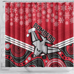 custom-essendon-football-christmas-shower-curtain-merry-xmas-2023-mix-aboriginal-art