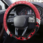 Essendon Football Christmas Steering Wheel Cover Merry Xmas 2023 Mix Aboriginal Art
