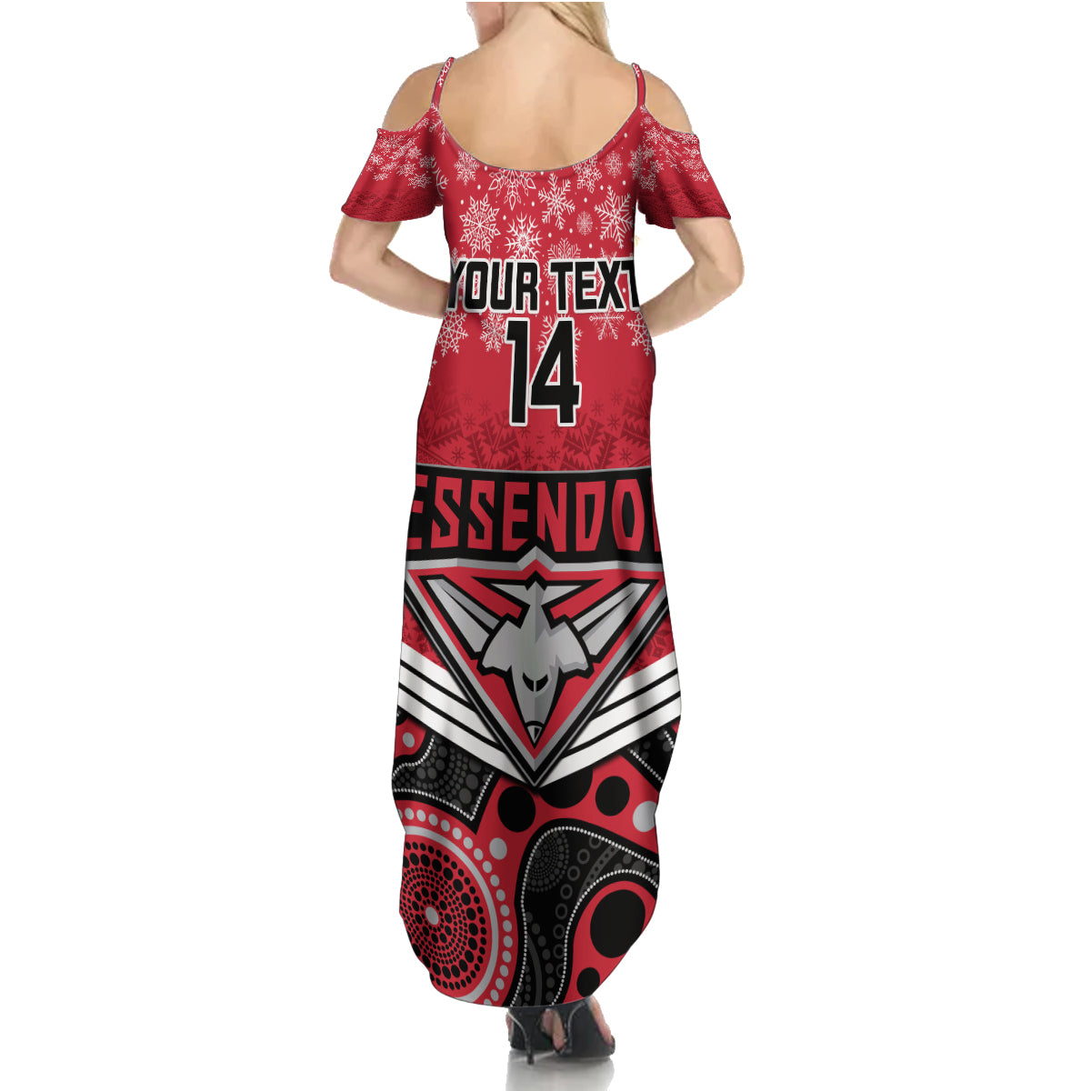 custom-essendon-football-christmas-summer-maxi-dress-merry-xmas-2023-mix-aboriginal-art