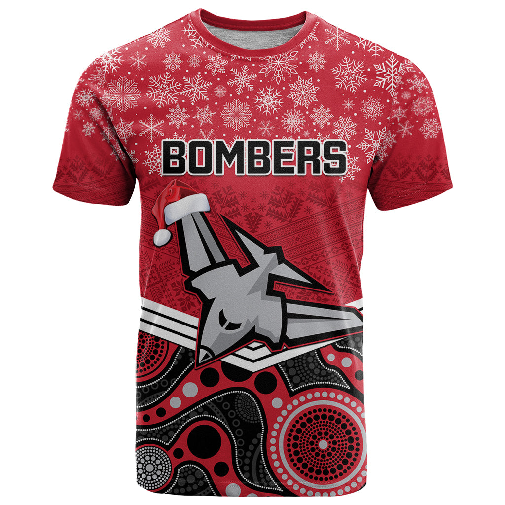 custom-essendon-football-christmas-t-shirt-merry-xmas-2023-mix-aboriginal-art