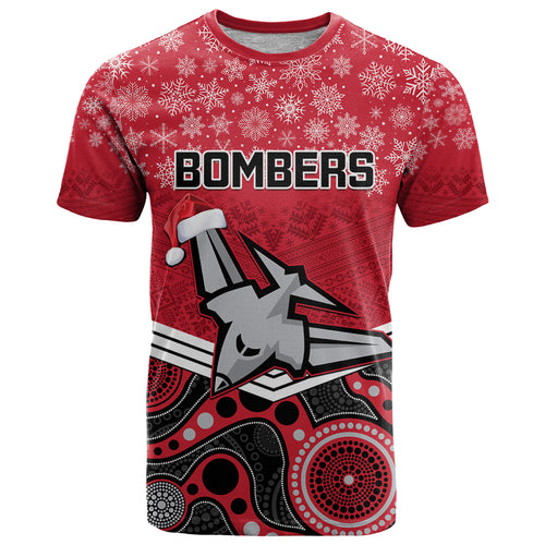custom-essendon-football-christmas-t-shirt-merry-xmas-2023-mix-aboriginal-art