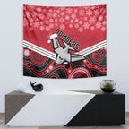 custom-essendon-football-christmas-tapestry-merry-xmas-2023-mix-aboriginal-art