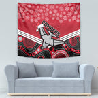 custom-essendon-football-christmas-tapestry-merry-xmas-2023-mix-aboriginal-art