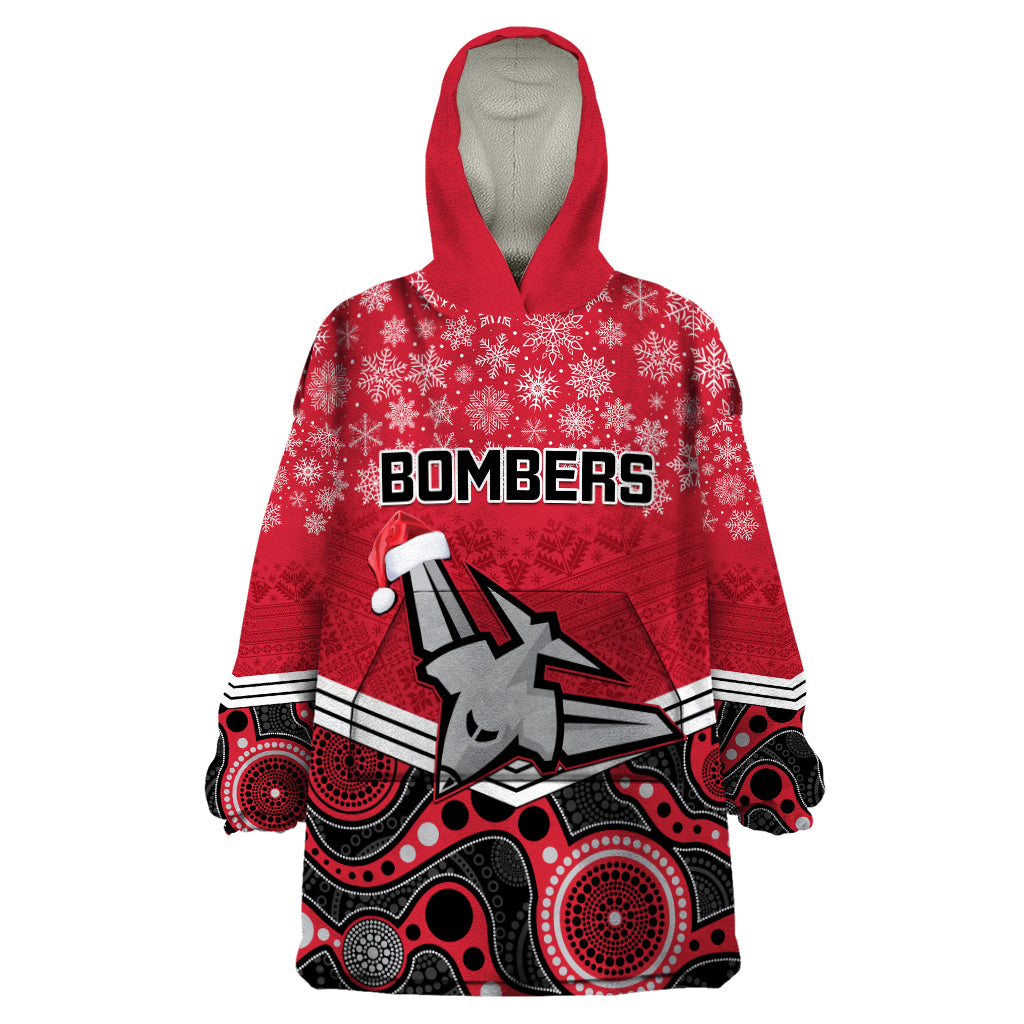 custom-essendon-football-christmas-wearable-blanket-hoodie-merry-xmas-2023-mix-aboriginal-art