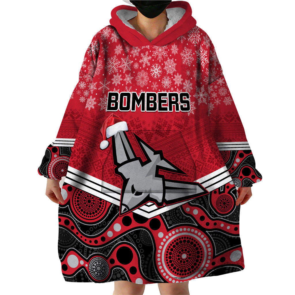 custom-essendon-football-christmas-wearable-blanket-hoodie-merry-xmas-2023-mix-aboriginal-art