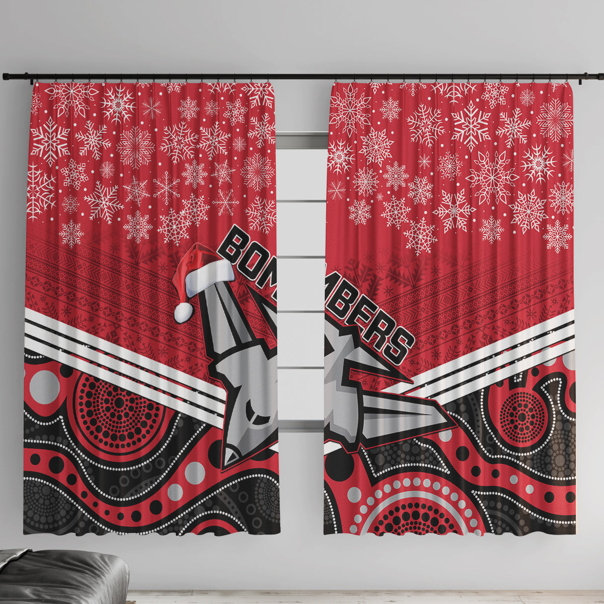 custom-essendon-football-christmas-window-curtain-merry-xmas-2023-mix-aboriginal-art