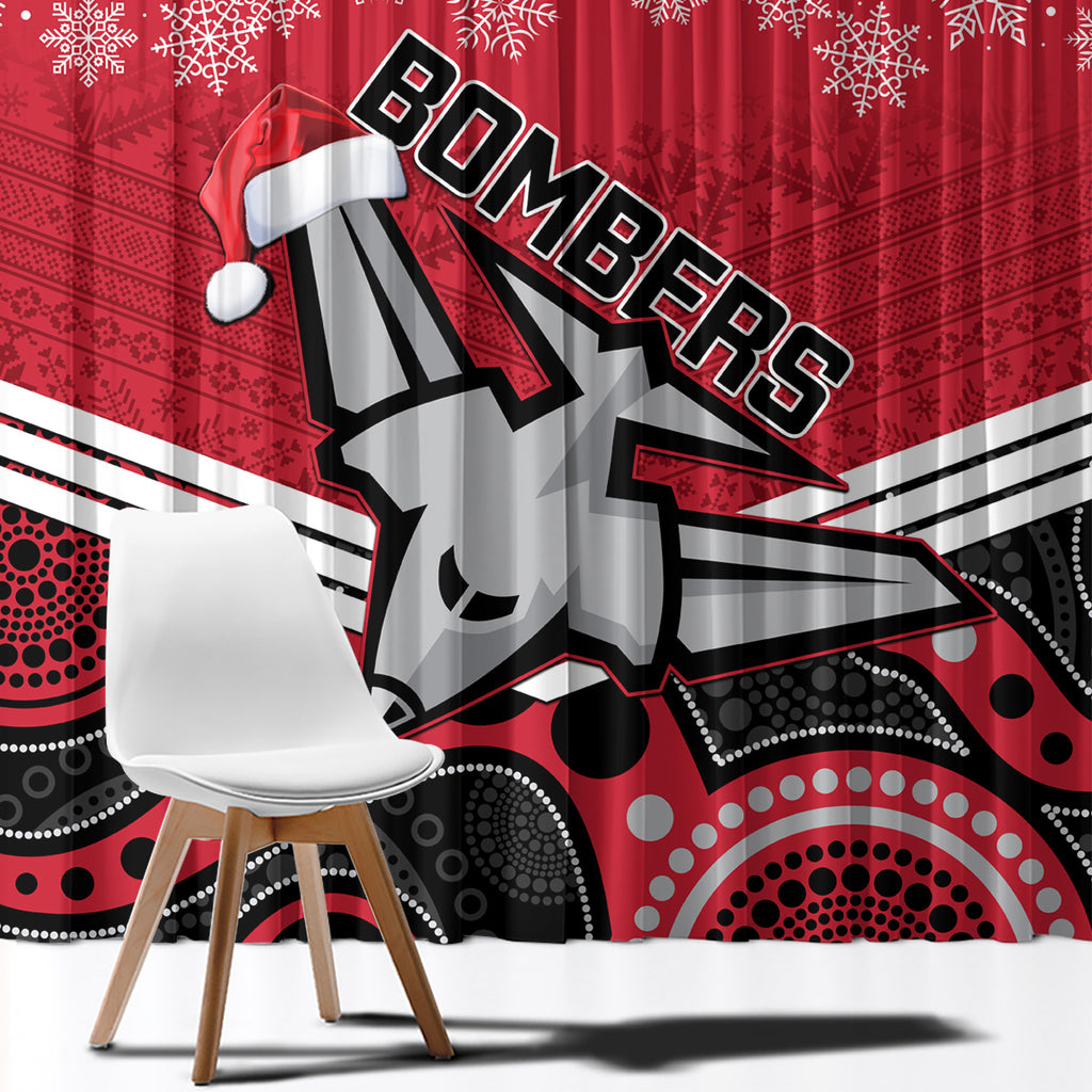 custom-essendon-football-christmas-window-curtain-merry-xmas-2023-mix-aboriginal-art