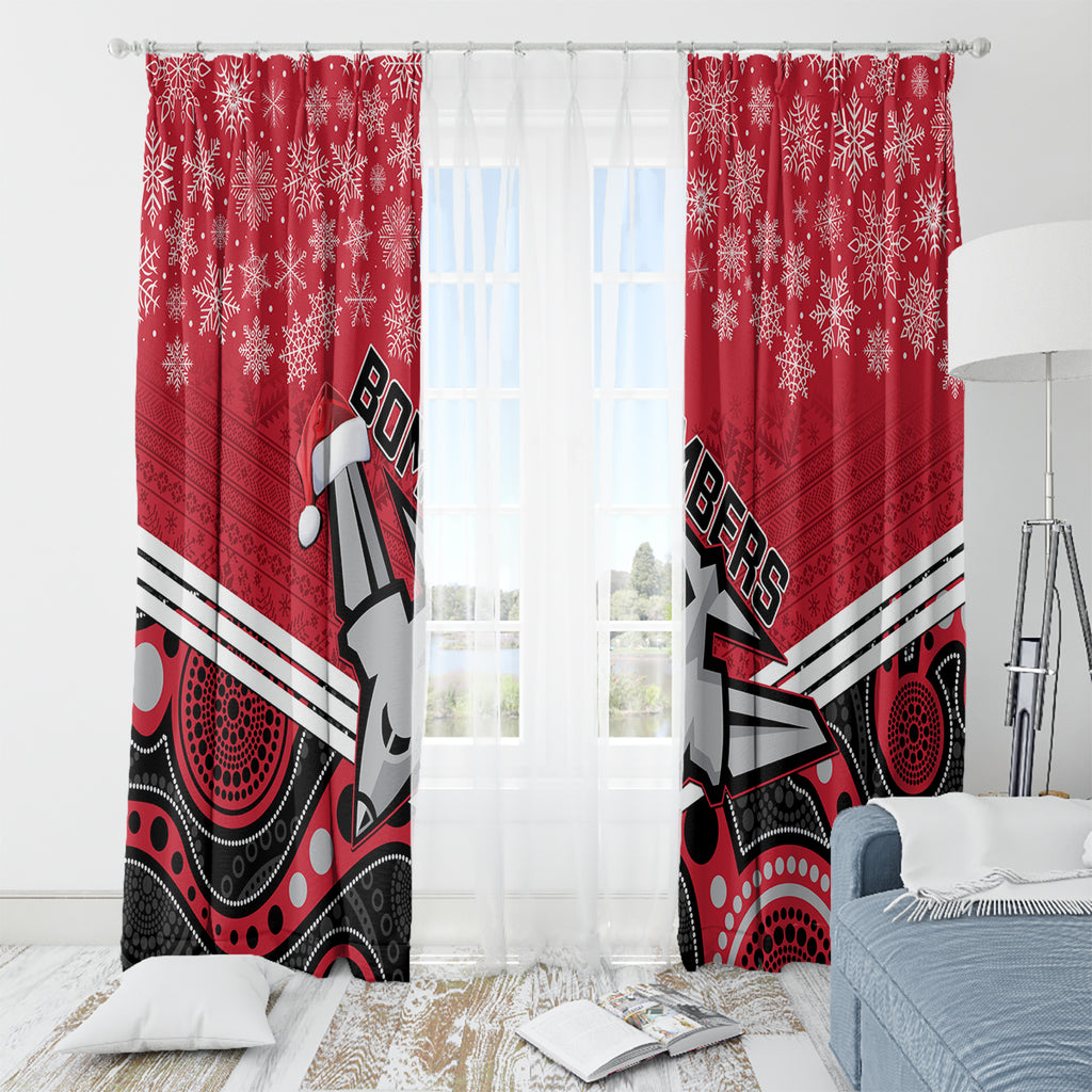 custom-essendon-football-christmas-window-curtain-merry-xmas-2023-mix-aboriginal-art