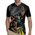 Aotearoa Kowhai Tui Bird Rugby Jersey Maori Ngaru With Silver Fern