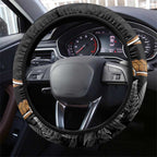Aotearoa Kowhai Tui Bird Steering Wheel Cover Maori Ngaru With Silver Fern
