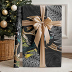 Aotearoa Kowhai Tui Bird Wrapping Paper Maori Ngaru With Silver Fern - Aussie Hoodie