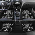 Black Ngaru Taniko With Aotearoa Maori Tattoo Car Mats