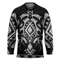 Black Ngaru Taniko With Aotearoa Maori Tattoo Hockey Jersey - Aussie Hoodie