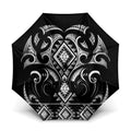 Black Ngaru Taniko With Aotearoa Maori Tattoo Umbrella - Aussie Hoodie