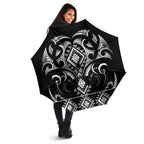 Black Ngaru Taniko With Aotearoa Maori Tattoo Umbrella - Aussie Hoodie