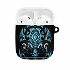 Blue Ngaru Taniko With Aotearoa Maori Tattoo AirPods Case - Aussie Hoodie