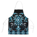Blue Ngaru Taniko With Aotearoa Maori Tattoo Apron - Aussie Hoodie