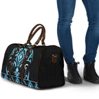 Blue Ngaru Taniko With Aotearoa Maori Tattoo Travel Bag - Aussie Hoodie