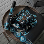 Blue Ngaru Taniko With Aotearoa Maori Tattoo Wrapping Paper - Aussie Hoodie