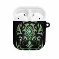 Green Ngaru Taniko With Aotearoa Maori Tattoo AirPods Case - Aussie Hoodie