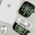 Green Ngaru Taniko With Aotearoa Maori Tattoo AirPods Case - Aussie Hoodie