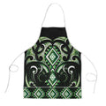 Green Ngaru Taniko With Aotearoa Maori Tattoo Apron - Aussie Hoodie