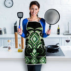 Green Ngaru Taniko With Aotearoa Maori Tattoo Apron - Aussie Hoodie
