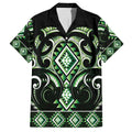 Green Ngaru Taniko With Aotearoa Maori Tattoo Hawaiian Shirt