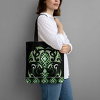 Green Ngaru Taniko With Aotearoa Maori Tattoo Tote Bag - Aussie Hoodie