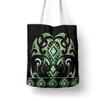 Green Ngaru Taniko With Aotearoa Maori Tattoo Tote Bag - Aussie Hoodie