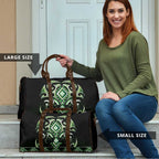 Green Ngaru Taniko With Aotearoa Maori Tattoo Travel Bag - Aussie Hoodie