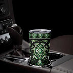 Green Ngaru Taniko With Aotearoa Maori Tattoo Tumbler Cup