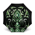 Green Ngaru Taniko With Aotearoa Maori Tattoo Umbrella - Aussie Hoodie