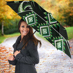 Green Ngaru Taniko With Aotearoa Maori Tattoo Umbrella - Aussie Hoodie