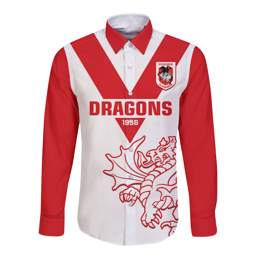 custom-text-and-number-dragons-rugby-long-sleeve-button-shirt-simple-st-george-illawarra