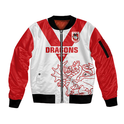 custom-text-and-number-dragons-rugby-sleeve-zip-bomber-jacket-simple-st-george-illawarra