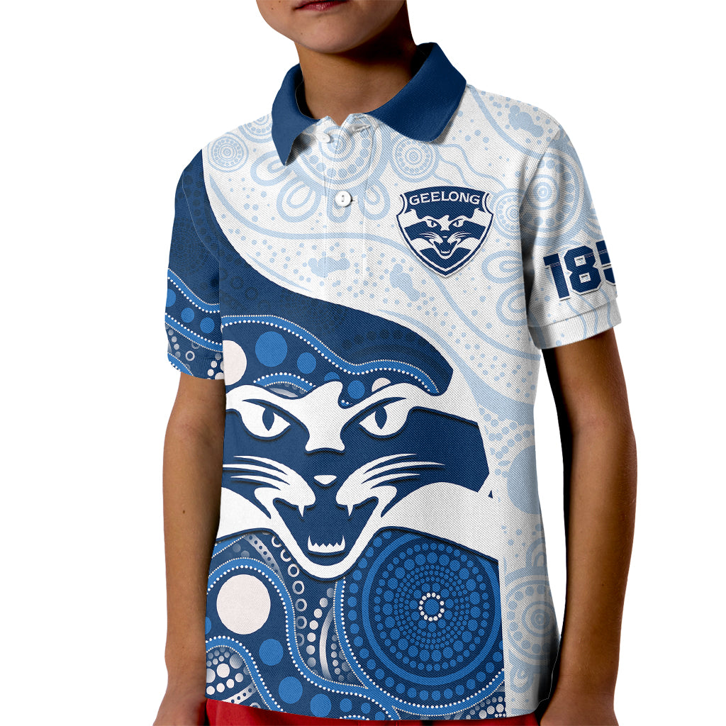 personalised-geelong-football-kid-polo-shirt-go-cats-indigenous-art