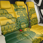 Custom Australia Matildas Back Car Seat Cover Aussie Aboriginal Gold Version