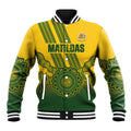 Custom Australia Matildas Baseball Jacket Aussie Aboriginal Gold Version