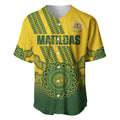 Custom Australia Matildas Baseball Jersey Aussie Aboriginal Gold Version