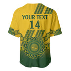 Custom Australia Matildas Baseball Jersey Aussie Aboriginal Gold Version