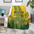 Custom Australia Matildas Blanket Aussie Aboriginal Gold Version