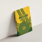 Custom Australia Matildas Canvas Wall Art Aussie Aboriginal Gold Version