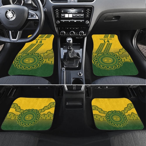 Custom Australia Matildas Car Mats Aussie Aboriginal Gold Version