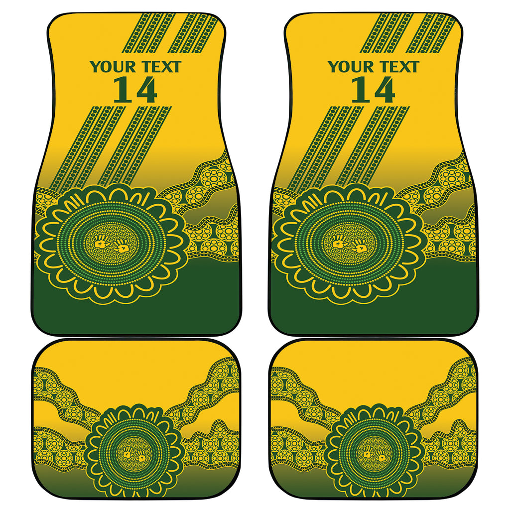 Custom Australia Matildas Car Mats Aussie Aboriginal Gold Version
