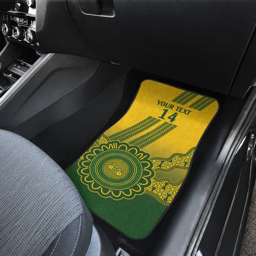 Custom Australia Matildas Car Mats Aussie Aboriginal Gold Version