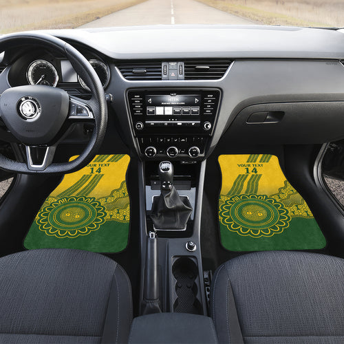 Custom Australia Matildas Car Mats Aussie Aboriginal Gold Version