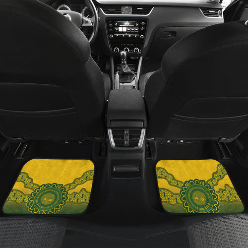 Custom Australia Matildas Car Mats Aussie Aboriginal Gold Version