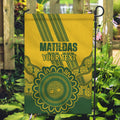 Custom Australia Matildas Garden Flag Aussie Aboriginal Gold Version